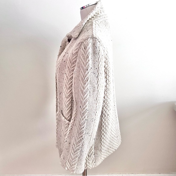 Blarney Woollen Mills Branigan Weavers Aran Sweater Coat Jacket (S) Rare Vintage - Picture 4 of 16